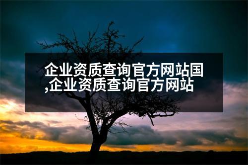 企業(yè)資質(zhì)查詢官方網(wǎng)站國,企業(yè)資質(zhì)查詢官方網(wǎng)站