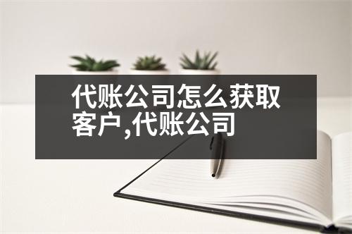 代賬公司怎么獲取客戶,代賬公司