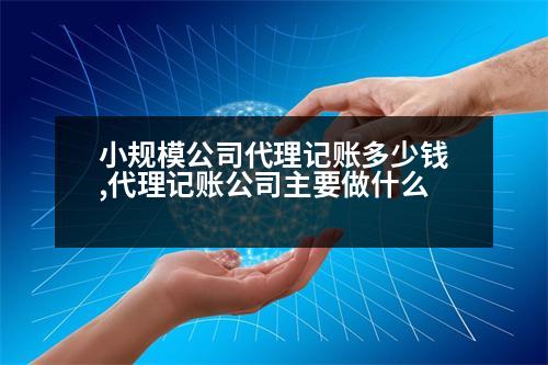 小規(guī)模公司代理記賬多少錢,代理記賬公司主要做什么