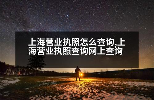 上海營(yíng)業(yè)執(zhí)照怎么查詢,上海營(yíng)業(yè)執(zhí)照查詢網(wǎng)上查詢