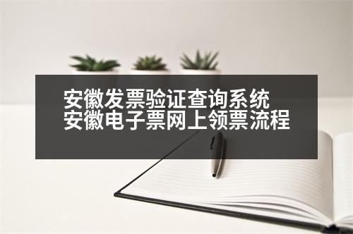 安徽發(fā)票驗證查詢系統(tǒng) 安徽電子票網(wǎng)上領(lǐng)票流程