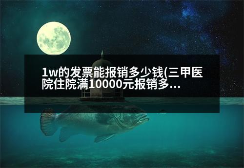 1w的發(fā)票能報(bào)銷多少錢(三甲醫(yī)院住院滿10000元報(bào)銷多少)