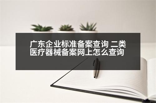 廣東企業(yè)標(biāo)準(zhǔn)備案查詢 二類醫(yī)療器械備案網(wǎng)上怎么查詢