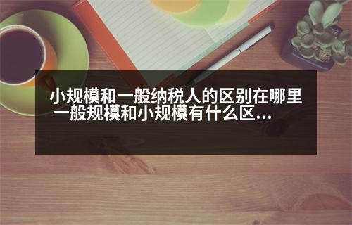 小規(guī)模和一般納稅人的區(qū)別在哪里 一般規(guī)模和小規(guī)模有什么區(qū)別