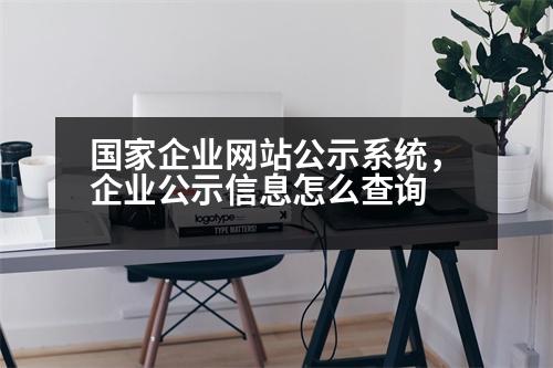 國家企業(yè)網(wǎng)站公示系統(tǒng)，企業(yè)公示信息怎么查詢