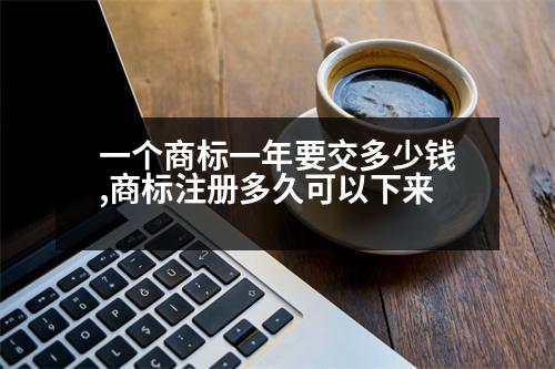 一個(gè)商標(biāo)一年要交多少錢,商標(biāo)注冊(cè)多久可以下來