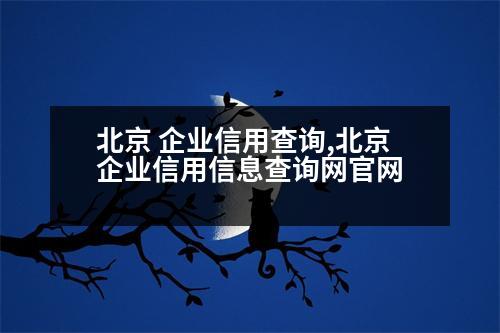 北京 企業(yè)信用查詢,北京企業(yè)信用信息查詢網官網