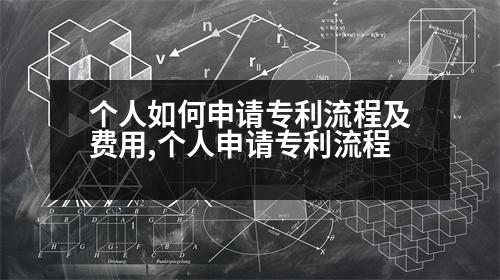 個(gè)人如何申請(qǐng)專利流程及費(fèi)用,個(gè)人申請(qǐng)專利流程