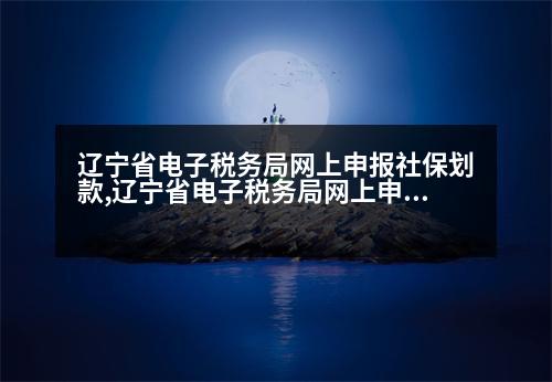 遼寧省電子稅務局網上申報社保劃款,遼寧省電子稅務局網上申報