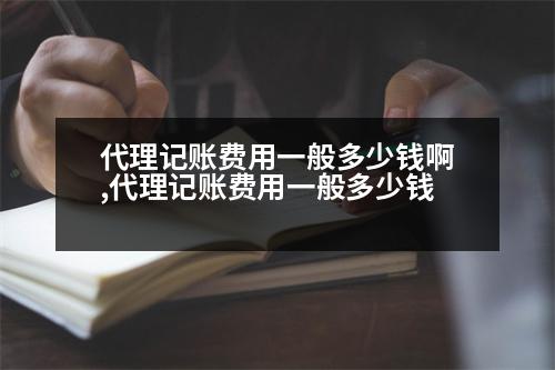 代理記賬費用一般多少錢啊,代理記賬費用一般多少錢