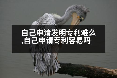 自己申請發(fā)明專利難么,自己申請專利容易嗎