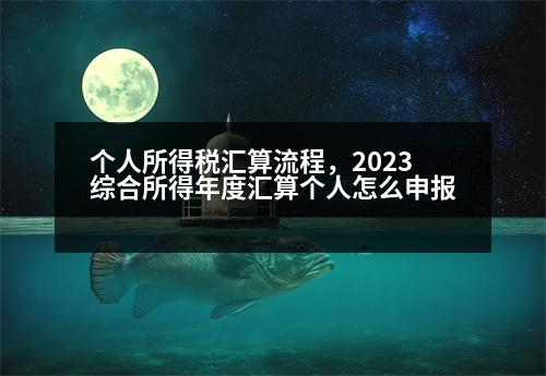 個人所得稅匯算流程，2023綜合所得年度匯算個人怎么申報