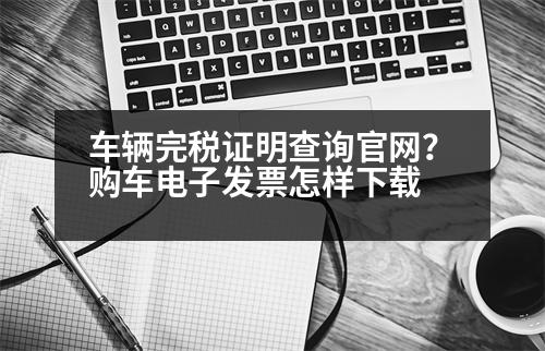 車輛完稅證明查詢官網(wǎng)？購車電子發(fā)票怎樣下載