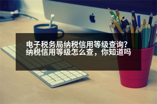 電子稅務(wù)局納稅信用等級查詢？納稅信用等級怎么查，你知道嗎