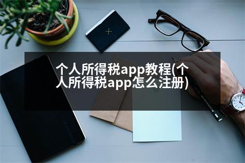 個人所得稅app教程(個人所得稅app怎么注冊)