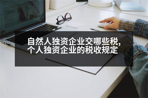 自然人獨(dú)資企業(yè)交哪些稅,個(gè)人獨(dú)資企業(yè)的稅收規(guī)定