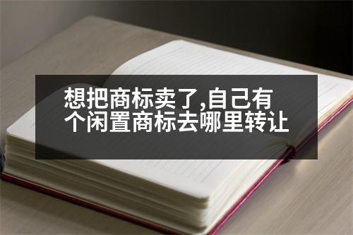 想把商標(biāo)賣了,自己有個(gè)閑置商標(biāo)去哪里轉(zhuǎn)讓