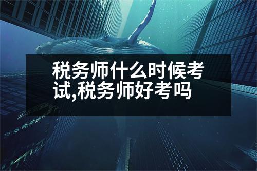 稅務師什么時候考試,稅務師好考嗎