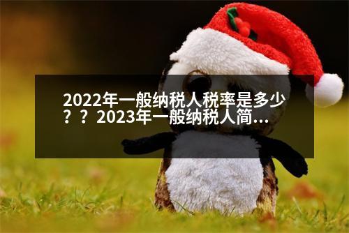 2022年一般納稅人稅率是多少？？2023年一般納稅人簡易征收稅率