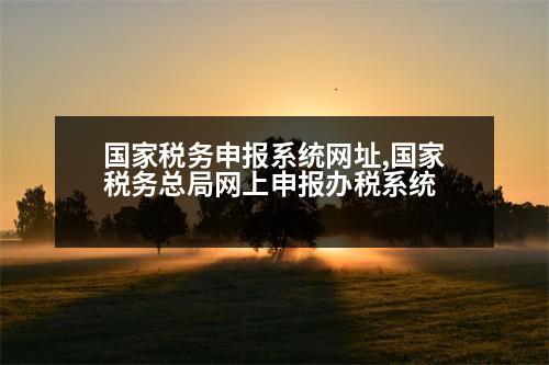 國家稅務(wù)申報系統(tǒng)網(wǎng)址,國家稅務(wù)總局網(wǎng)上申報辦稅系統(tǒng)