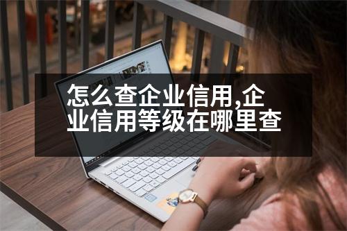 怎么查企業(yè)信用,企業(yè)信用等級在哪里查