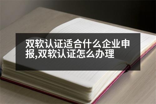 雙軟認證適合什么企業(yè)申報,雙軟認證怎么辦理