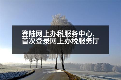 登陸網(wǎng)上辦稅服務(wù)中心,首次登錄網(wǎng)上辦稅服務(wù)廳