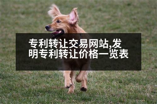 專(zhuān)利轉(zhuǎn)讓交易網(wǎng)站,發(fā)明專(zhuān)利轉(zhuǎn)讓價(jià)格一覽表