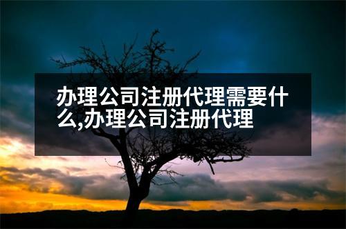 辦理公司注冊(cè)代理需要什么,辦理公司注冊(cè)代理