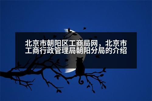 北京市朝陽區(qū)工商局網(wǎng)，北京市工商行政管理局朝陽分局的介紹