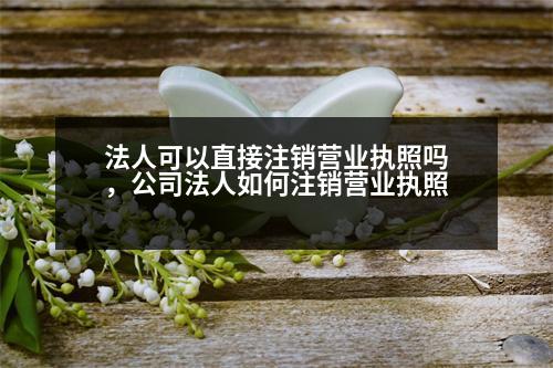 法人可以直接注銷營業(yè)執(zhí)照嗎，公司法人如何注銷營業(yè)執(zhí)照