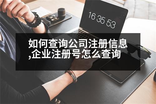 如何查詢公司注冊信息,企業(yè)注冊號怎么查詢