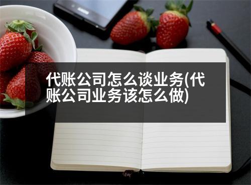 代賬公司怎么談業(yè)務(代賬公司業(yè)務該怎么做)