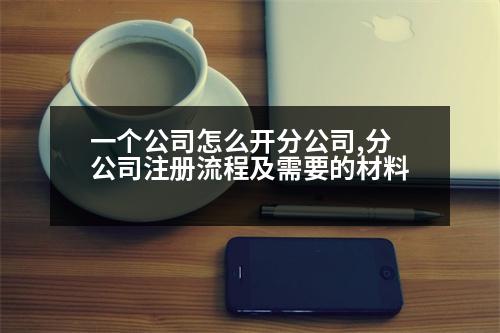 一個公司怎么開分公司,分公司注冊流程及需要的材料