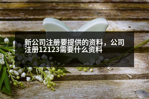 新公司注冊(cè)要提供的資料，公司注冊(cè)12123需要什么資料