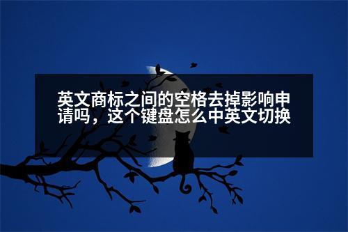 英文商標(biāo)之間的空格去掉影響申請(qǐng)嗎，這個(gè)鍵盤怎么中英文切換