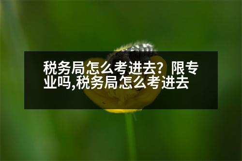 稅務(wù)局怎么考進(jìn)去？限專業(yè)嗎,稅務(wù)局怎么考進(jìn)去