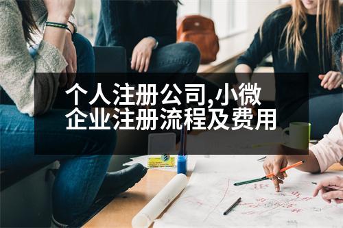 個(gè)人注冊公司,小微企業(yè)注冊流程及費(fèi)用