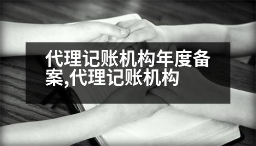 代理記賬機構(gòu)年度備案,代理記賬機構(gòu)