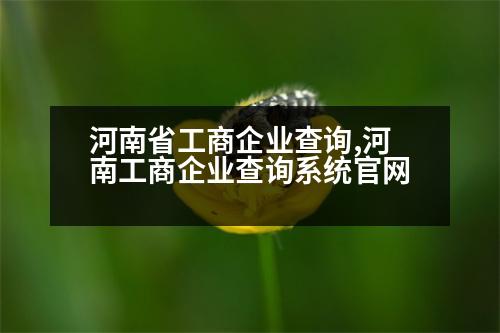 河南省工商企業(yè)查詢,河南工商企業(yè)查詢系統(tǒng)官網(wǎng)