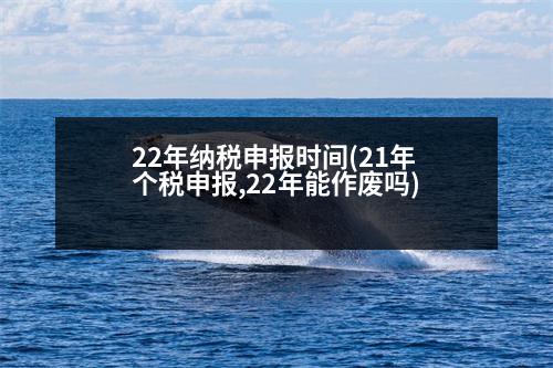 22年納稅申報(bào)時(shí)間(21年個(gè)稅申報(bào),22年能作廢嗎)