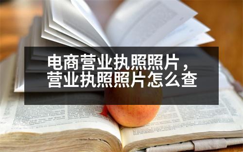 電商營業(yè)執(zhí)照照片，營業(yè)執(zhí)照照片怎么查