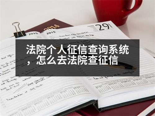 法院個(gè)人征信查詢(xún)系統(tǒng)，怎么去法院查征信