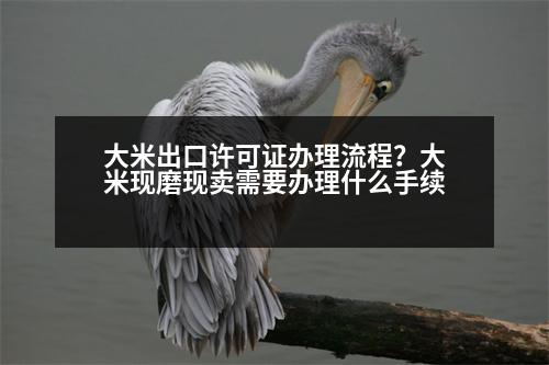 大米出口許可證辦理流程？大米現(xiàn)磨現(xiàn)賣(mài)需要辦理什么手續(xù)