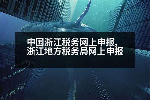 中國浙江稅務網上申報,浙江地方稅務局網上申報