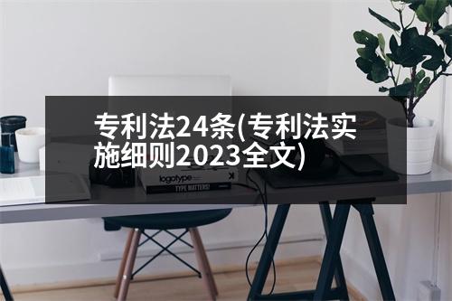 專利法24條(專利法實施細(xì)則2023全文)